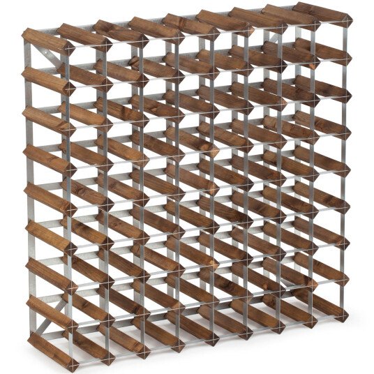 Traditional Wine Rack Vinstativ 72 flasker mørk eik