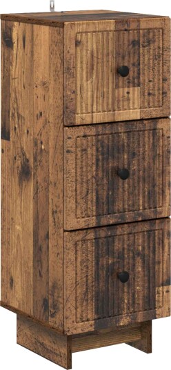 vidaXL Skuffeskap Gammelt tre 33 x 34,5 x 90 cm Konstruert tre vidaXL Skuffeskap Gammelt tre 33 x 34,5 x 90 cm Konstruert tre