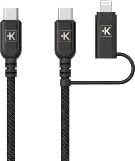 SKROSS Kabel Link 2in1 Pro Kabel 2in1 USB-C Til Lightning Kabel 60 w 150 cm