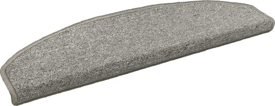  Selvlimende trappematter 15 pcs Lysegrå 80 x 24,5 x 3,5 cm