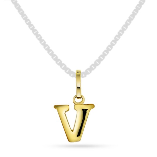 Pan Jewelry, Anheng i 585 gult gull bokstav V Pan Jewelry, Anheng i 585 gult gull bokstav V