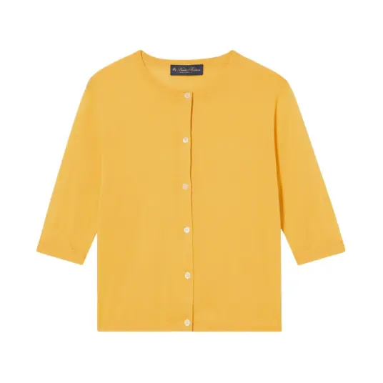 Brooks Brothers Dame Strikkevarer Gul M, Brooks Brothers Dame Strikkevarer Gul M,