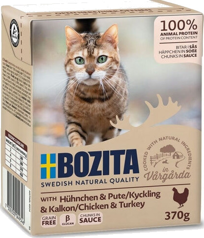 Bozita Våtfôr til Katt Kylling & Kalkun 370 g