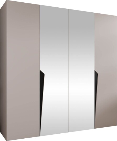 garderobeskap NO_BRAND Garderobeskap PIANO 2 200 cashmere Svart -