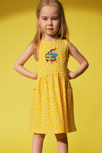 Martinex Prickigt Klänning Yellow 86