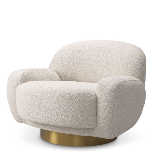 Udine stol bouclé cream