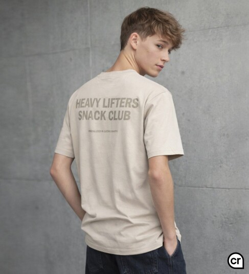 Hound T skjorte HdAxeLight Sand m. Trykk Hound 10 år 140 T skjorte Beige