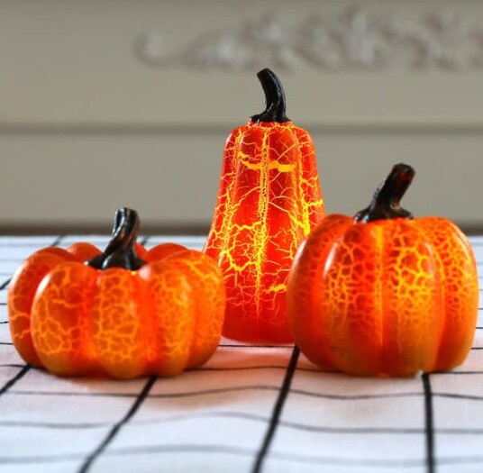 Halloween Gresskar Jack-o'-Lantern Dekorasjoner 3 stk