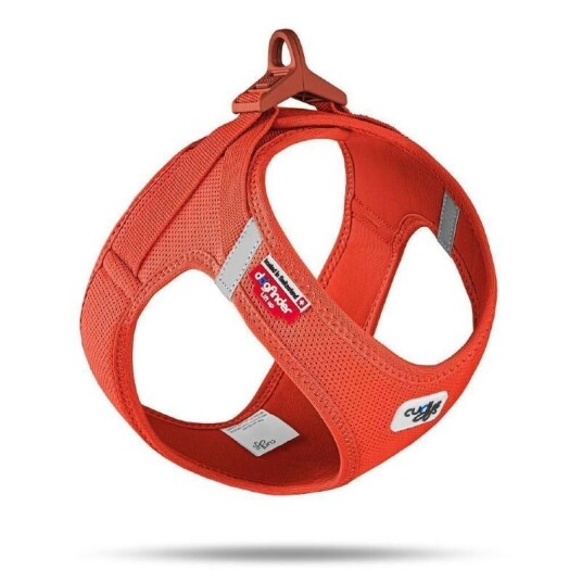 Curli Air-Mesh Hundesele Clasp XL Oransje