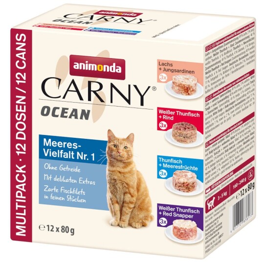Animonda Carny Ocean 12 X 80 G Ocean Mix I (4 Sorten)