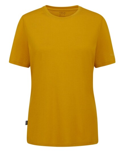 Rab Crimp Logo Tee Wmns Sahara Size 08