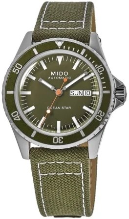 Mido Herreklokke M026.830.18.091.00 Ocean Star Grønn/Lær Ø40.5 mm