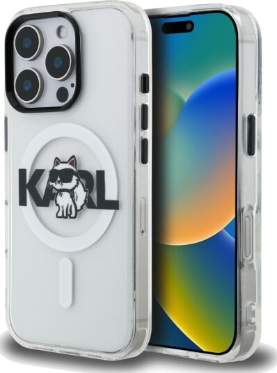 Karl Lagerfeld MagSafe Mobildeksel med Choupette Sketch for iPhone 16 Pro - Gjennomsiktig Karl Lagerfeld MagSafe Mobildeksel med Choupette Sketch for iPhone 16 Pro - Gjennomsiktig