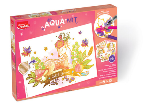 Maped Creativ Aqua Art  Maxi set.. Contents 5 sheets 18 colour pencils and 1 brush