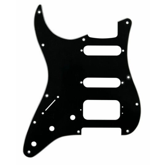 D'Andrea St-Style Hss 3-Ply Pickguard Left Black/white/black
