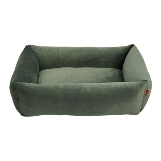 Basic Wellb Orthopedic Velvet Hundeseng Mosegrønn 80 X 60 cm