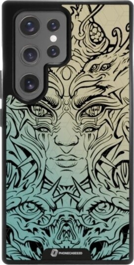 Phonecases3D Samsung Galaxy S25 Ultra Urban Pixel 3D mobildeksel, svart