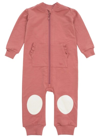 Woolland Bergen Ullfleece dress Baby Buruned Rose 86 92
