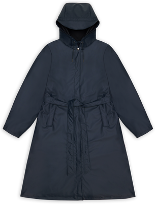 Rains A-Line Longer W Jacket W3 Navy XS