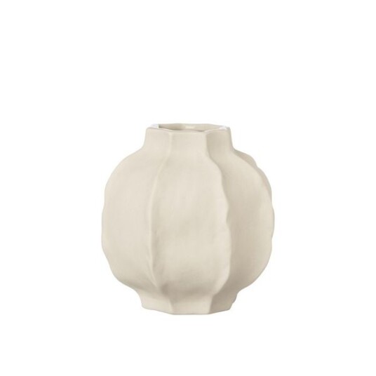 Ernst Naturhvit vase i steingods 10 cm