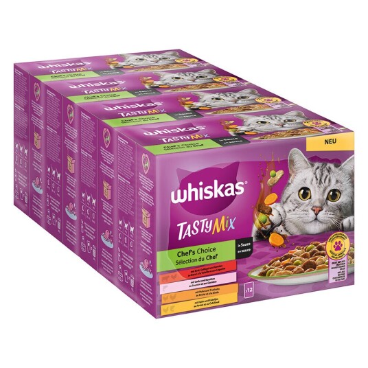 Whiskas Multipack Tasty Mix Porsjonsposer 48 X 85 G Chef'S Choice In Sauce Whiskas Multipack Tasty Mix Porsjonsposer 48 X 85 G Chef'S Choice In Sauce