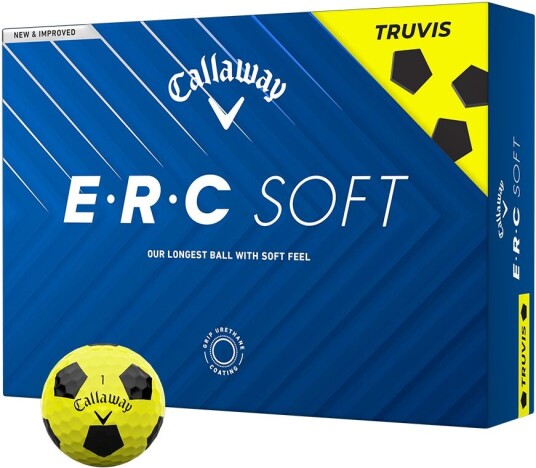 Callaway Erc Soft Truvis Golfball Gul/svart