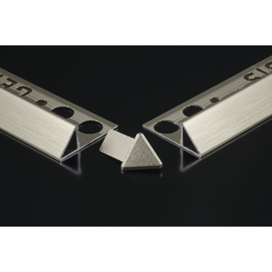 GENESIS UTVENDIGE HJØRNESTYKKER 10 MM 4PK. BLANK ALU 45 GRADER