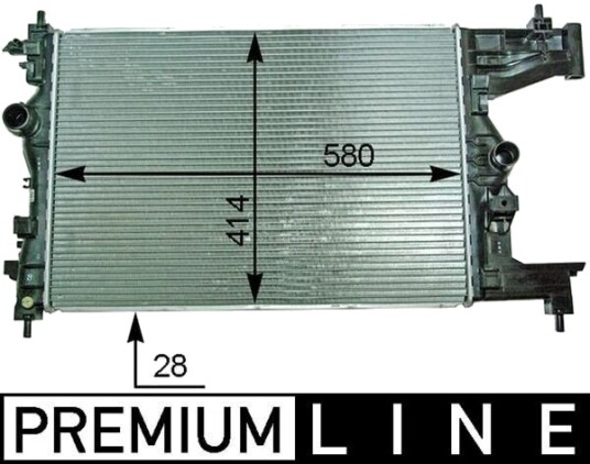 MAHLE CR 2114 000P Radiator motorkjøling MAHLE CR 2114 000P Radiator motorkjøling