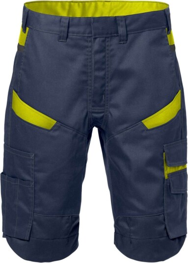 Fristads Shorts 2562 Stfp Marinblå/varsel Gul C58