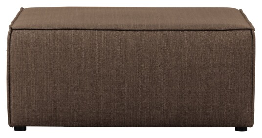 basiclabel Silvijn Puff 90x90 - Coffee stoff Unoliving