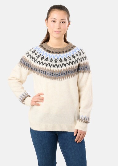 Seaside Long Island Wool Sweater Ii W Off White Melange 46 Strikket Seaside Long Island Wool Sweater Ii W Off White Melange 46 Strikket