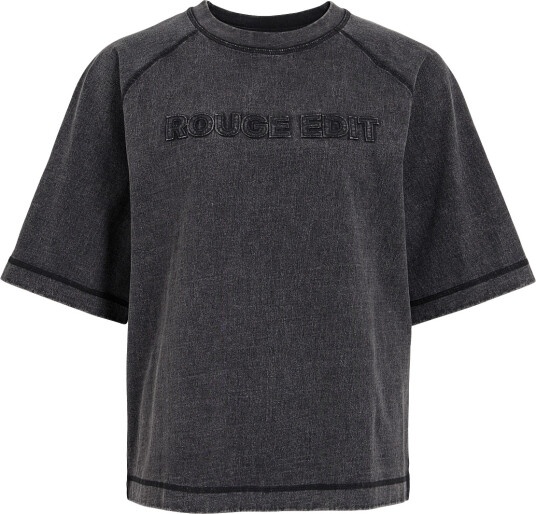 ROUGE EDIT Rouedit 2/4 O Neck Tee/1 Grey XS