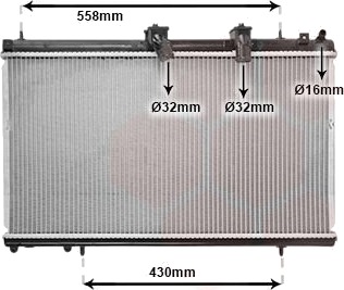 VAN WEZEL 09002229 Radiator motorkjøling