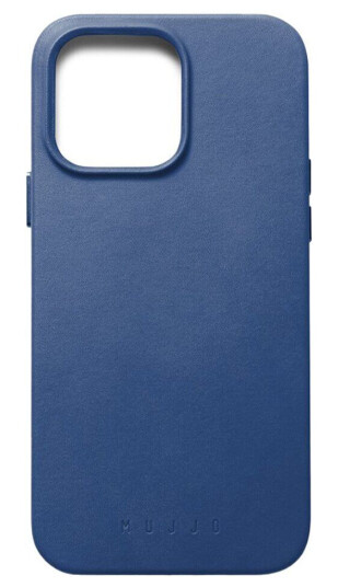 Mujjo iPhone 14 Pro Max Leather Deksel - MagSafe Kompatibel - Blå Mujjo iPhone 14 Pro Max Leather Deksel - MagSafe Kompatibel - Blå