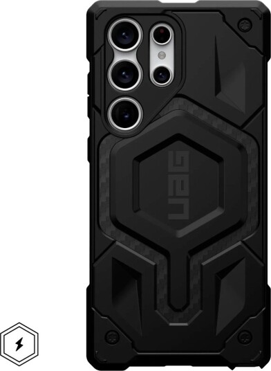 UAG Samsung Galaxy S23 Ultra UAG MONARCH Pro Series Deksel - Karbonfiber - MagSafe Kompatibel - Svart