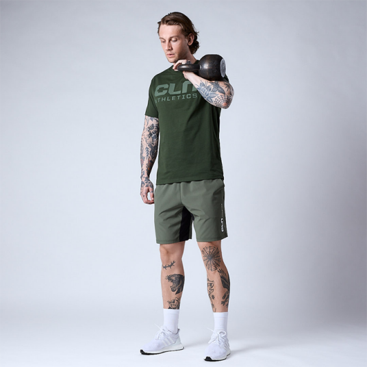 Cln Athletics Promo T shirt Kombu Green Grön Small