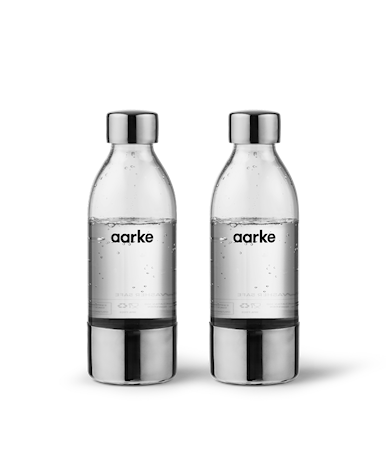 Aarke Pet flaske 65 cl 2-pakning Klar/rustfritt stål Aarke Pet flaske 65 cl 2-pakning Klar/rustfritt stål