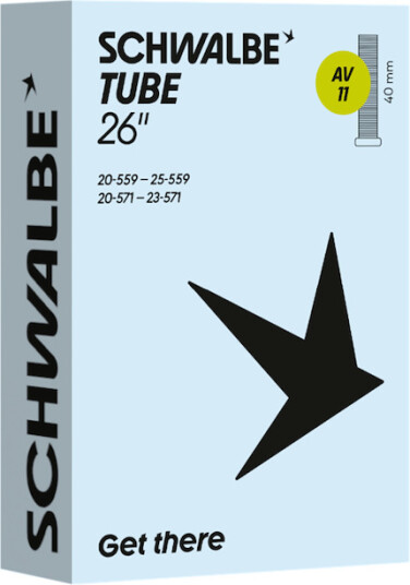 Schwalbe slange 26"x0,80-1,00 (20/25-559/571) 40mm bilventil