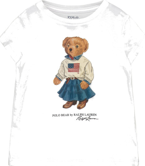 Ralph Lauren Kids Polo Bear Cotton Jersey Tee White 109 116