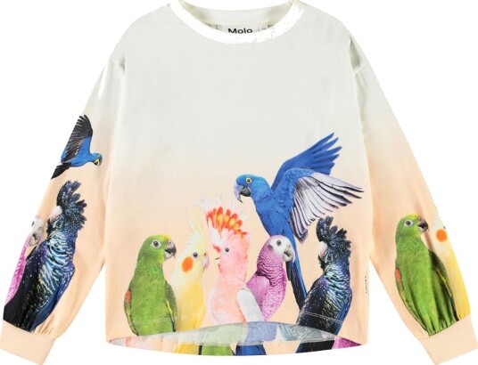 Molo Genser   Reniza   Gruppe på Parrots   Molo   4 år (104)   Genser   Hvit