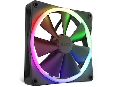 NZXT F140 RGB 140mm Kabinettvifte med PWM og LED Belysning - Svart NZXT F140 RGB 140mm Kabinettvifte med PWM og LED Belysning - Svart