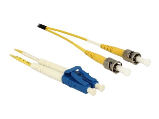 Delock - Nettverkskabel - Lc-Enkeltmodus (Hann) Til St-Enkeltmodus (Hann) - 0.5 M - 1.8 Mm - Fiberoptisk - 9 / 125 Micron - Os2 - Halogenfri - Gul Delock - Nettverkskabel - Lc-Enkeltmodus (Hann) Til St-Enkeltmodus (Hann) - 0.5 M - 1.8 Mm - Fiberoptisk - 9 / 125 Micron - Os2 - Halogenfri - Gul