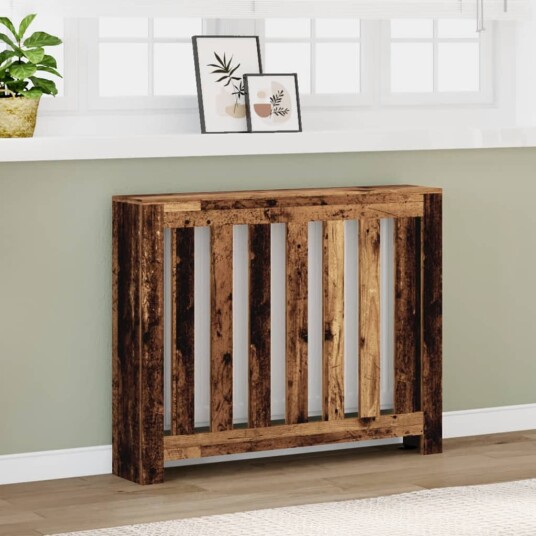 Radiatordeksel gammelt tre 104x20x82 cm konstruert tre Radiatordeksel gammelt tre 104x20x82 cm konstruert tre