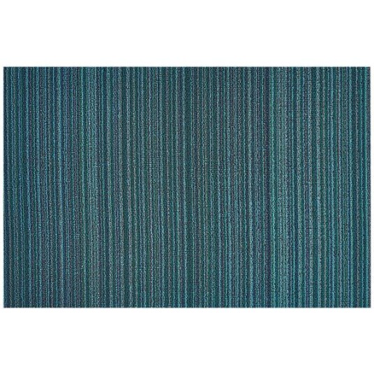Chilewich  Skinny Stripe dørmatte 61x91 cm turquoise