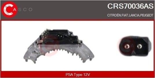 CASCO CRS70036AS Motstand, kupévifte