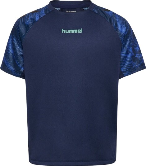 Hummel T skjorte HmlBlaze Marine Hummel 14 år (164) T skjorte Marineblå