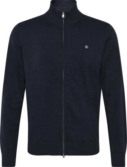 Morris Brian Zip Cardigan - OLD BLUE - XS