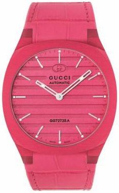 Gucci Dameklokke YA163326 Rosa/Lær Ø34 mm Gucci Dameklokke YA163326 Rosa/Lær Ø34 mm