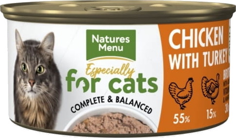 Natures Menu Cat Adult Kylling & Kalkun 85 G Natures Menu Cat Adult Kylling & Kalkun 85 G