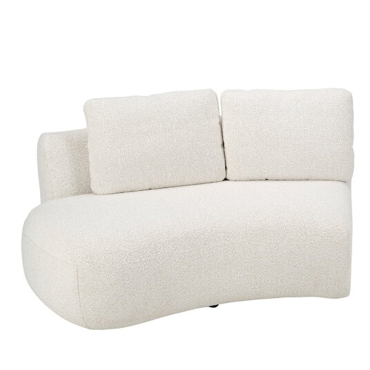 Dixon modul venstre bouclé cream 2-seter Dixon modul venstre bouclé cream 2-seter